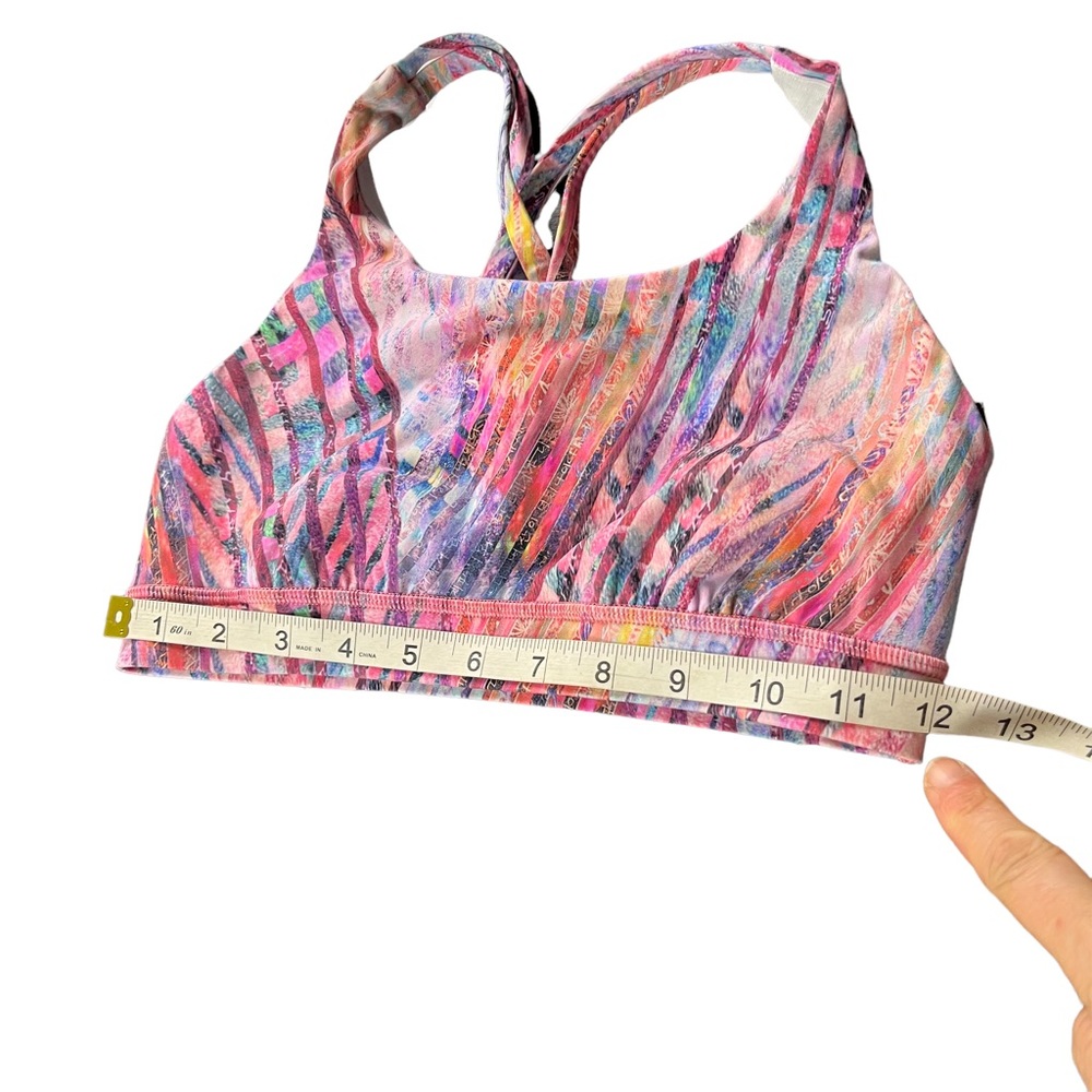 Lululemon womens Colorful Bamboo Boho Print Sports Bra size XS/S - Picture 9 of 11